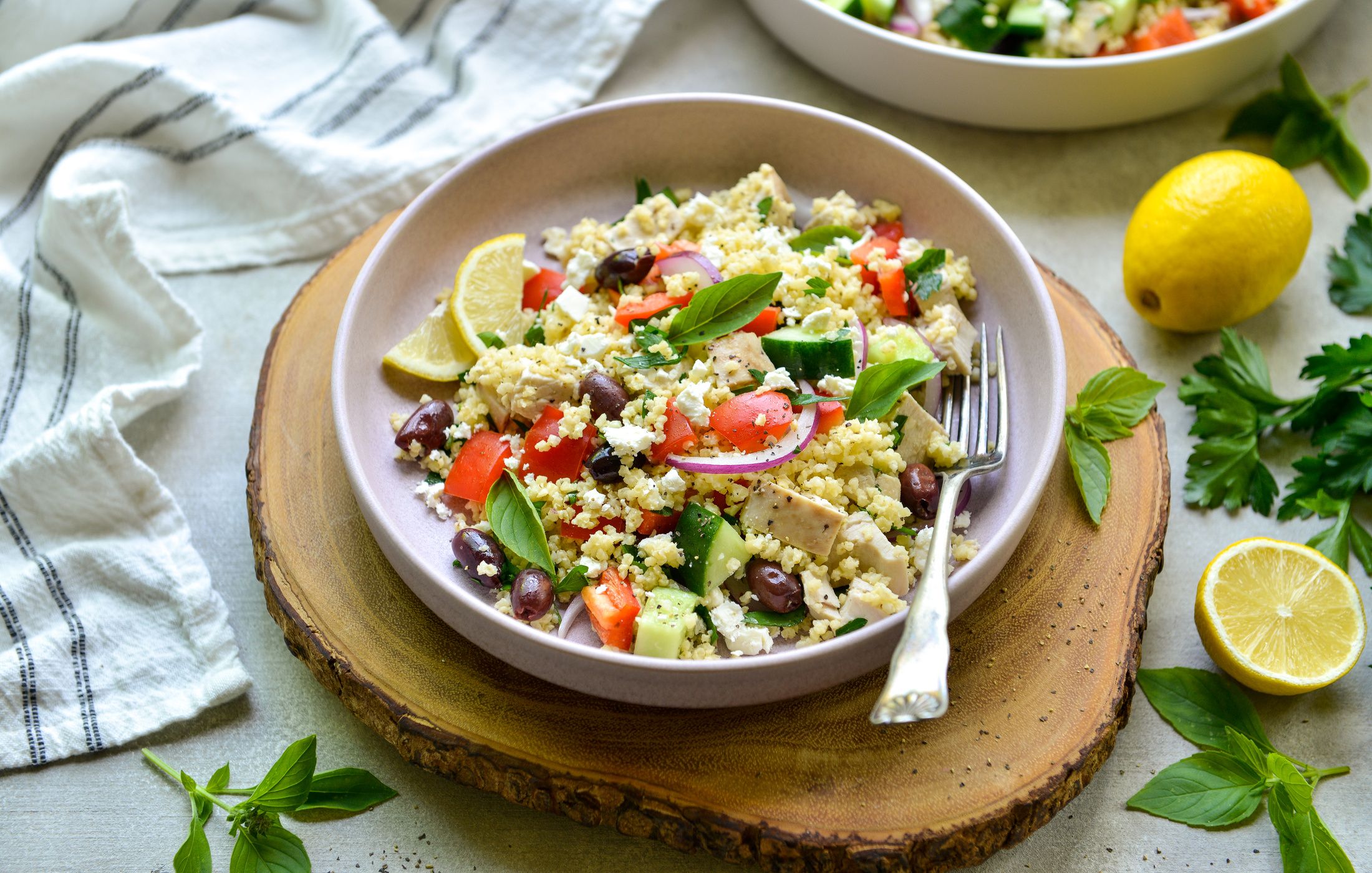 Mediterranean Millet and Chicken Salad Nourishing Meals®